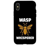 Custodia per iPhone X/XS Cute Little wasp Funny Minimalist Simple Whisperer wasp