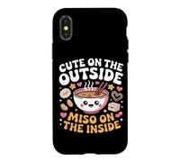 Custodia per iPhone X/XS Cute on the outside, miso on the inside. Cute Ramen
