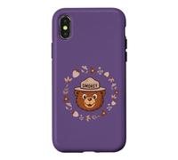 Custodia per iPhone X/XS Cute Smokey Bear & Nature Icons