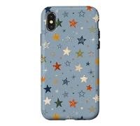 Custodia per iPhone X/XS Cute Star Pattern Celestial Aesthetic Cosmic Art