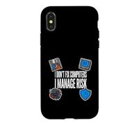 Custodia per iPhone X/XS Cybersecurity I Don't Fix Computers I Manage Risk