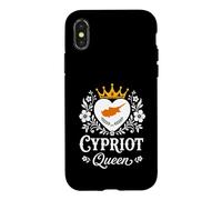 Custodia per iPhone X/XS Cypriot Queen Cyprus Flag Proud Cypriot Woman