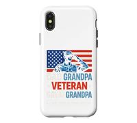 Custodia per iPhone X/XS Dad Grandpa Veteran Great Grandpa I Just Keep Getting Better