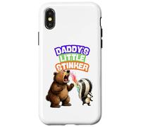 Custodia per iPhone X/XS Daddys Little Stinker Bear Skunk Puzza campeggio nei boschi