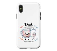 Custodia per iPhone X/XS Dad's Kitchen Crew Acquerello Festa del papà