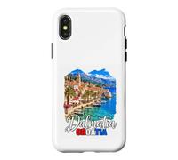 Custodia per iPhone X/XS Dalmazia Croazia Costa Adriatica Vacanze di viaggio