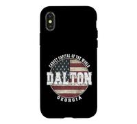 Custodia per iPhone X/XS Dalton, Georgia, vendemmia, bandiera americana