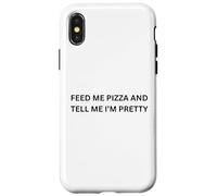 Custodia per iPhone X/XS Dammi la pizza e dimmi che sono carina