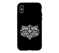 Custodia per iPhone X/XS Dance Now Exist Later Rave Bass Techno Festival Energy