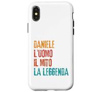 Custodia per iPhone X/XS Daniele L'Uomo Il Mito La Leggenda Festa di Compleanno