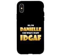 Custodia per iPhone X/XS Danielle Costume IDGAF Meme Funny Halloween For Dani