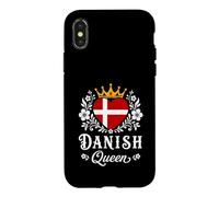 Custodia per iPhone X/XS Danish Queen Denmark Flag Proud Danish Woman
