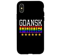 Custodia per iPhone X/XS Danzica Orgoglio Polonia Gay Lesbiche Queer LGBT Bandiera Arcobaleno
