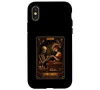 Custodia per iPhone X/XS Darkness Skeleton Nail Boss The Nail Techs Life Tarocchi Carta