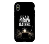 Custodia per iPhone X/XS Dead. Buried. Raised - Christian Church Baptism Romans 6:4