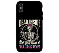 Custodia per iPhone X/XS Dead Inside But Still Made It To The Gym Culturista