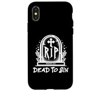Custodia per iPhone X/XS Dead to Sin - Romans 6:11 Christian Faith Graffiti