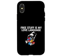 Custodia per iPhone X/XS Deals Hunter Free Stuff Is My Love Language