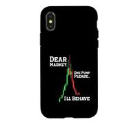 Custodia per iPhone X/XS Dear Market One Pump Please I'll Behave Funny Trading Design