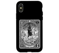 Custodia per iPhone X/XS Death Tarot Tee Mayor Arcana, carta della fortuna mistica gotica