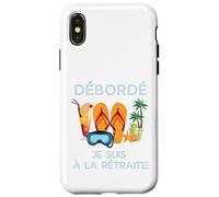 Custodia per iPhone X/XS Débordé Je Suis à La Retraite Design Vacances Tropicales