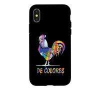 Custodia per iPhone X/XS DeColores Cursillo Rainbow Rooster Cattolico