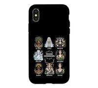 Custodia per iPhone X/XS Dee della Luna Strega Pagana Divina Femminile Arte