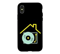 Custodia per iPhone X/XS Deejay I Love House Music - House Music DJ Turntable