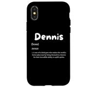 Custodia per iPhone X/XS Dennis Definition Personalized Name Denny Costume For Dennis