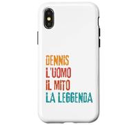 Custodia per iPhone X/XS Dennis L'Uomo Il Mito La Leggenda Festa di Compleanno