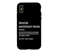 Custodia per iPhone X/XS Dental Tech Floss League Definizione Dental Assistant Team