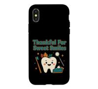 Custodia per iPhone X/XS Dentista del Ringraziamento - Grato per dolci sorrisi
