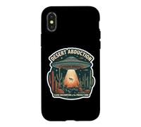 Custodia per iPhone X/XS Deserto Rapimento Vintage Alien Amante UFO Raggiante Mucca Divertente