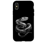 Custodia per iPhone X/XS Design con motivo serpente amante degli animali che disegna