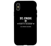 Custodia per iPhone X/XS Design di viaggio coordinato St Croix USVI