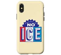 Custodia per iPhone X/XS Design grafico di protesta della parodia di Straight Up No ICE Drink Order