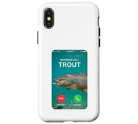 Custodia per iPhone X/XS Design per pesca alla trota in arrivo per pescatori Fish Master