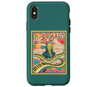Custodia per iPhone X/XS Design retrò pop classico amante della musica Bach