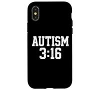Custodia per iPhone X/XS Design Tipografico Accettazione Autismo