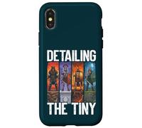 Custodia per iPhone X/XS Dettagliare la pittura in miniatura dei piccoli guerrieri