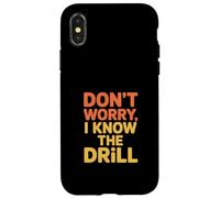 Custodia per iPhone X/XS Detto divertente "Don't Worry I Know The Drone" Donne Uomini