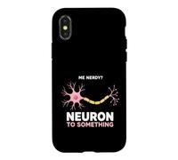 Custodia per iPhone X/XS Detto divertente Nerd pensa a qualcosa al neurone