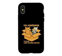 Custodia per iPhone X/XS Dì a Schrödinger che sono vivo e vengo per lui Fisica