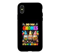 Custodia per iPhone X/XS Did You Gnome It s My Birthday Gnomies Party gnomi amante