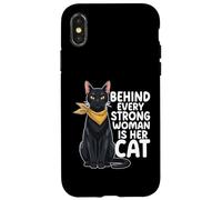 Custodia per iPhone X/XS Dietro ogni donna forte ci sono le sue donne