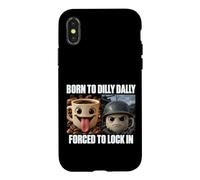 Custodia per iPhone X/XS Dilly Dally Funny Coffee Lover Procrastination Graphic Beans