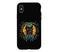 Custodia per iPhone X/XS Dilofosauro veleno tossico al neon di Jurassic Park