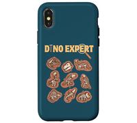 Custodia per iPhone X/XS Dino Expert Future Paleontologist Dinosaur Fossil Bones Kids