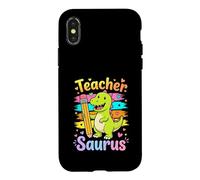 Custodia per iPhone X/XS Dinosauri Teachersaurus Impressionante Insegnante