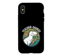 Custodia per iPhone X/XS Dinosauri Teachersaurus Impressionante Insegnante